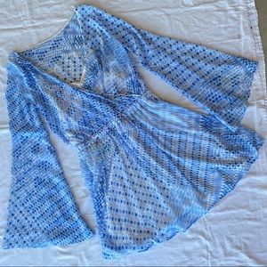 Abercrombie & Fitch Blue and White Boho Dress